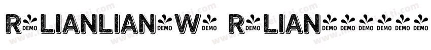 R-LianLian-W4 R-Lian字体转换